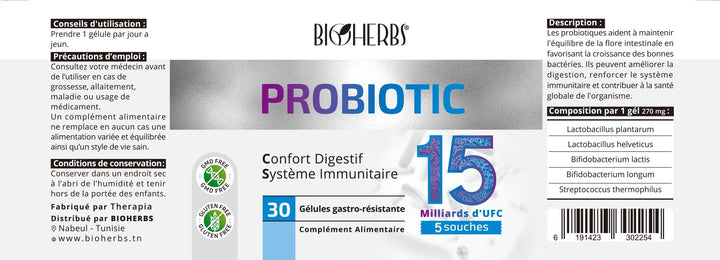 Probiotique - BioHerbs Tunisie