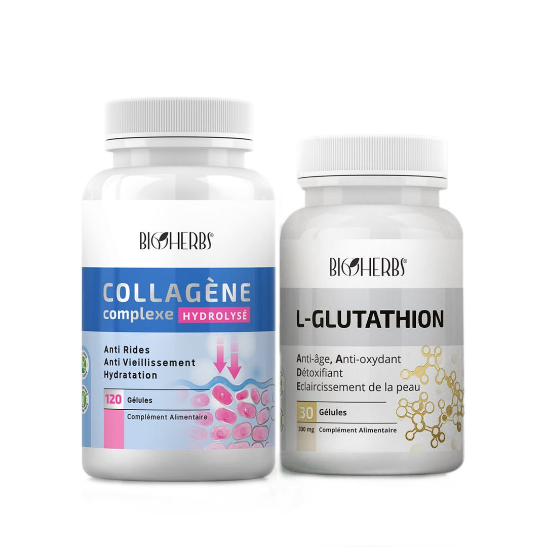 Pack Anti-Âge (Collagène + L-Glutathion ) - BioHerbs Tunisie