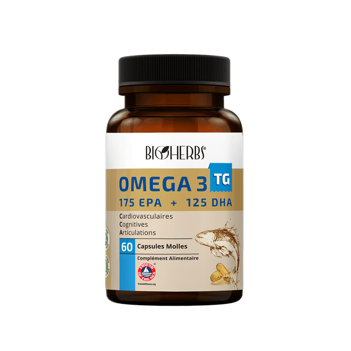Oméga 3 BioHerbs 60 gélules - EPA 350mg DHA 250mg