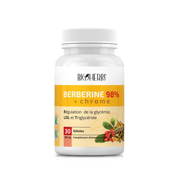 Berberine 98% + Chrome - BioHerbs Tunisie