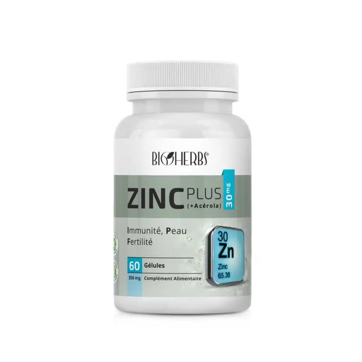 Zinc plus (+ Acérola) - BioHerbs Tunisie